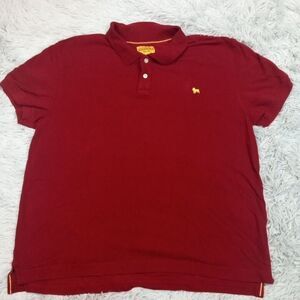 Vintage‎ Aeropostale Shirt Mens XL Red Polo Logo Casual Comfort Slim Fit